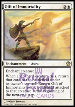 Gift of Immortality 1x FOIL THS MTG Theros Rare MINT white - Image 1