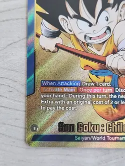 Son Goku : Childhood FB06-025 Gold Leader Dragon Ball Manga Booster Card Fusion - Image 4