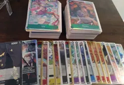 One Piece OP-13 LOT OF 191 Cards Inc. Sr,L,R,UC,C All NM/Packfresh - Image 1