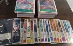 One Piece OP-13 LOT OF 191 Cards Inc. Sr,L,R,UC,C All NM/Packfresh - Image 2