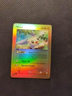 Pokemon card tcg Minun 7/97 ex Dragon Reverse Holo foil 2003 e-series wotc eng nm - Image 1