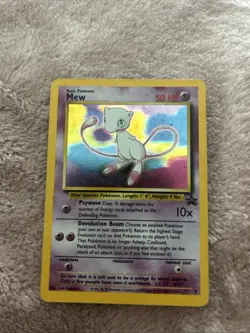 Pokemon TCG Holographic Mew Black Star Promo #9 Card WOTC 1999-2000 Vintage - Image 2
