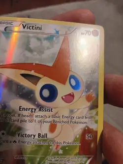 Victini XY117 XY Black Star Holo Promo Card "LP/MP" - Image 3
