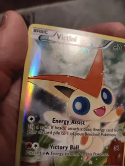 Victini XY117 XY Black Star Holo Promo Card "LP/MP" - Image 4