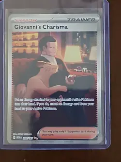 Pokemon Card - Giovanni's Charisma Scarlet & Violet 151 204/165 Holo SIR - Image 3