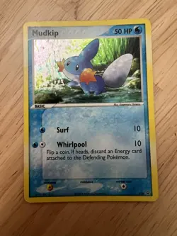Pokemon Mudkip 018 Black Star Promo Holo Card LP - Image 1