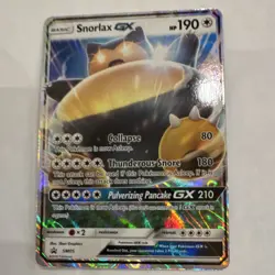 Pokemon Snorlax GX SM05 SM Full Art Promo Holo English Card - Image 1