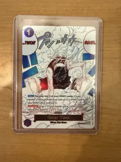 One Piece Card Luffy OP11-080 Fist of Divine Speed SP R Gear 2 Alternative Art - Image 1