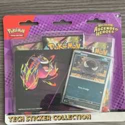 Pokemon TCG Mega Evolution Ascended Heroes Pack Promo Card 3 Booster Packs - Image 1
