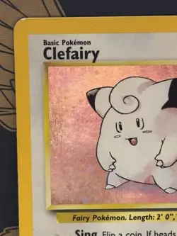 Pokemon TCG Clefairy 006/130 Base Set 2 Holo Rare card Holo MP - Image 3