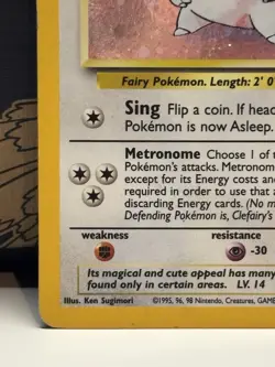 Pokemon TCG Clefairy 006/130 Base Set 2 Holo Rare card Holo MP - Image 4