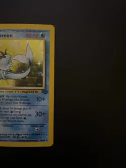 Pokemon TCG Vaporeon Holo Rare Card Jungle, 12/64, First Edition MP! - Image 2