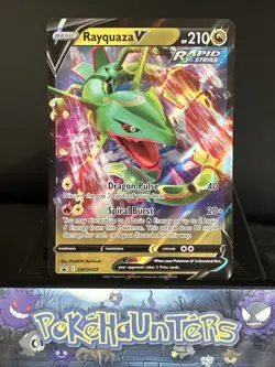 Pokemon Card Rayquaza V SWSH147 Sword & Shield Ultra Rare Holo Promo L/P - Image 1