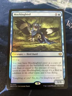 Mockingbird Bloomburrow Foil NM-M Unplayed MTG Magic The Gathering 0061 - Image 1