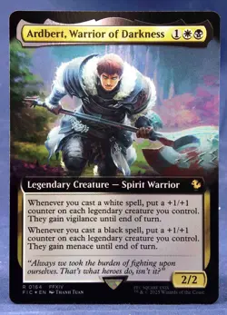 Ardbert, Warrior of Darkness (Extended Art FOIL) -MTG- Final Fantasy - NM - Image 3