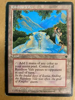 MTG 1x Rainbow Vale Fallen Empires OLD SCHOOL Magic the Gathering Card x1 HP - Image 1