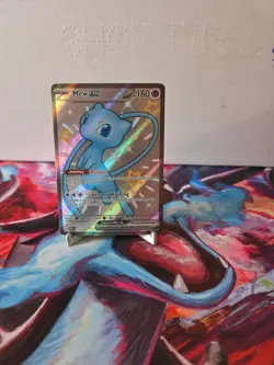 Pokemon TCG Mew EX Full Art Shiny Rare Holo Card 216/091 Paldean Fates - Image 1