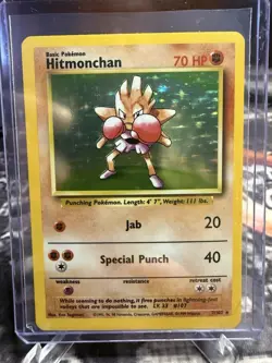 Hitmonchan #7 / 102 Base Set Holo - NM - Pokemon 1999 TCG WOTC Vintage - Image 4