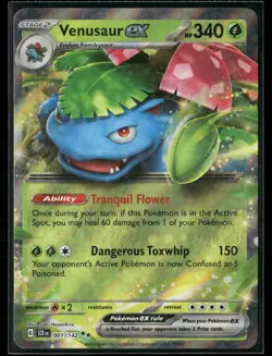 Pokemon - Venusaur ex 001/142 Double Rare Stellar Crown NM - Image 1