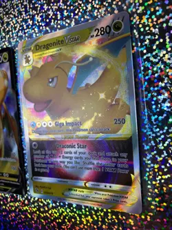 Pokemon TCG GO: Full Art 050/078 Dragonite VSTAR; 049/078 Dragonite V - Image 3