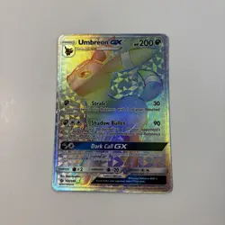 Pokemon TCG SM Base Umbreon GX 154/149 Holo Rainbow Secret Rare NM - Image 1