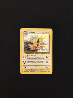 Pokemon TCG Jolteon 4/64 Jungle Set Holo Rare Unlimited WOTC Vintage - Image 1