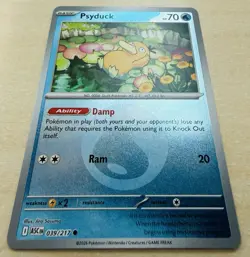 Pokemon TCG - Ascended Heroes Psyduck 039/217 - Water Energy Reverse Holo [NM] - Image 2