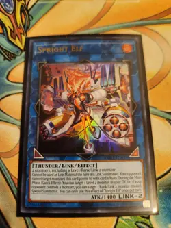 Yugioh Spright Elf POTE-EN049 Ultra Rare Unlimited NM - Image 1