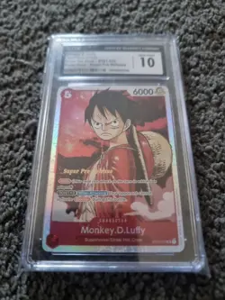 Luffy Super Pre Release One Piece Cgc 10 ST01 - 012 2022 Super Rare - Image 2