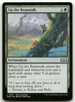 Up the Beanstalk #195 (NM) Wilds of Eldraine WOE Magic MTG - Image 1