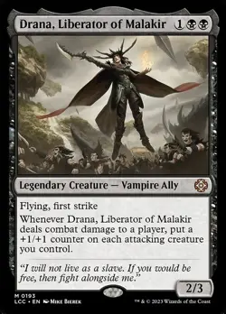 Drana, Liberator of Malakir 193 - NM - The Lost Caverns of Ixalan Commander - MT - Image 1