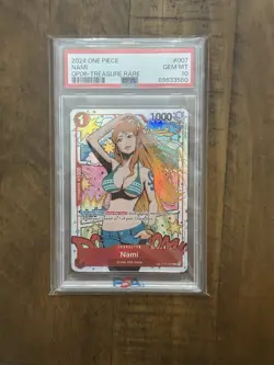 One Piece 2024 Wings of the Captain Nami OP-06 #007 Treasure Rare PSA10 - Image 1