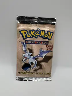 Wizards of The Coast - Pokemon Fossil Booster Pack Aerodactyl Artwork - 1999 742818061599 - Image 1