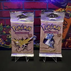 Lot Of 2x Wizards of The Coast Pokemon Fossil Booster Pack Long Crimp 742818061599 - Image 1