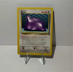 Pokemon Ditto 18/62 Fossil Rare 50 HP Regular Unlimited WOTC Card - Image 1