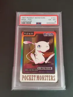 1997 Pocket Monsters Carddass 151 Mew-Foil PSA - Image 1