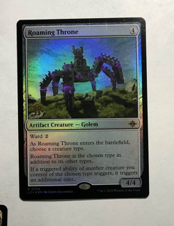 Roaming Throne FOIL Prerelease Promo 0258 Ixalan MTG Rare Excellent Condition - Image 1