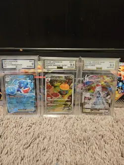 Pokemon ( AGS Grade 9- 10) Cards Lot of 6 ) Ex's, Full art, V Max not PSA - Image 2