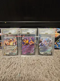 Pokemon ( AGS Grade 9- 10) Cards Lot of 6 ) Ex's, Full art, V Max not PSA - Image 4