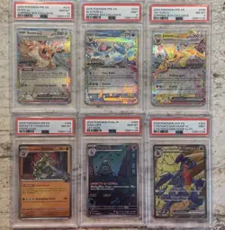 PSA Graded Pokemon Card Lot Of 6 Eevee Garchomp Tyranitar Jolteon Glaceon Etc - Image 1