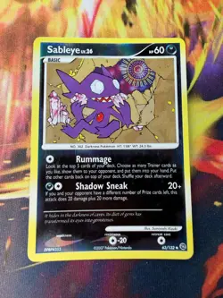 Sableye 63/132 LP-NM Reverse Holo Secret Wonders 2007 Pokemon TCG - Image 1