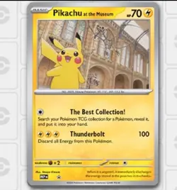 Pikachu At The Museum Pokemon TCG Natural History Museum Jumbo Promo SEALED - Image 1