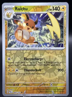 Pokemon TCG - Raichu - 064/193 - Paldea Evolved - Reverse Holo - Image 1