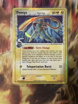 2006 Pokemon Deoxys Delta Species 6/110 Holo Rare EX Holon Phantoms HP/ Damaged - Image 1