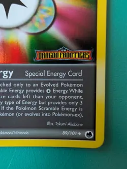 2006 Pokemon EX Dragon Frontiers Scramble Energy #89/101 Holo Stamped MP - Image 4