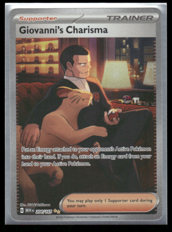 Pokemon TCG - 151 EN - Giovanni's Charisma - Special Illustration Rare - 204/165 - Image 1