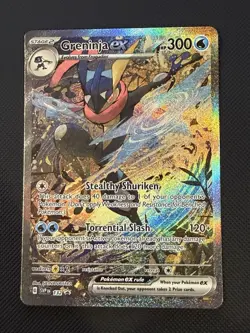 Pokemon TCG Greninja EX SVP 132 Shrouded Fable Black Star NM/M Condition - Image 1
