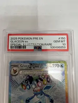 Pokemon TCG Glaceon EX 150/131 Prismatic Evolutions Sir PSA 10 - Image 3