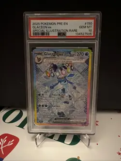 PSA 10 Glaceon ex Special Illustration Rare 150/131 Prismatic Evolutions Pokemon - Image 1