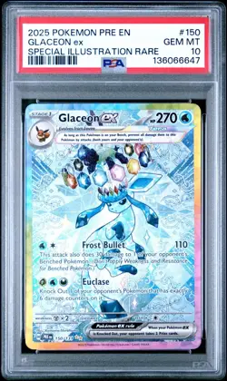Pokemon 2025 Glaceon ex 150/131 SIR Prismatic Evolutions GEM MINT PSA 10🔥 - Image 1